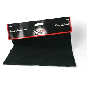 Tandy Leather Factory Black Suede Trim Piece 10.5 x 8.5 Craft Leather 4040-01